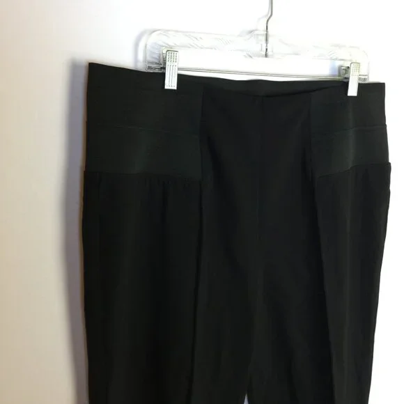 Like new! Lafayette 148 New York Pull On Pants Trousers XXL Womens Black Knit - Picture 13 of 16